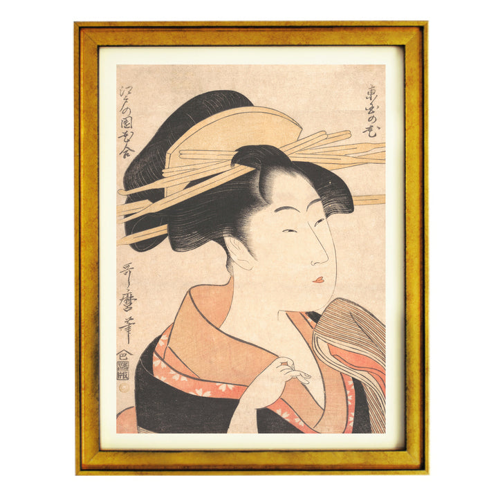 The curious Geisha Art Print