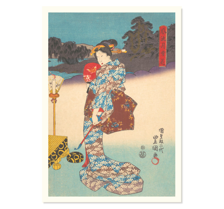 Riverside Kimono Art Print