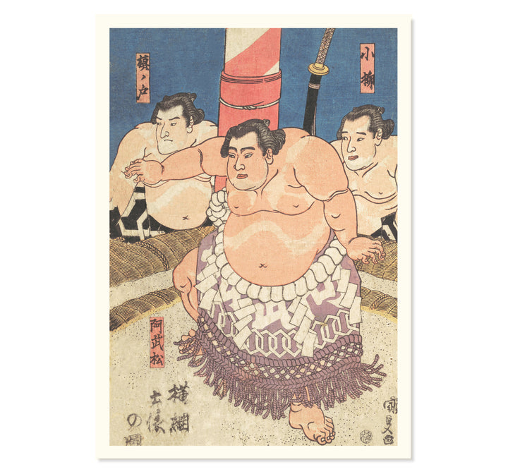 A battle of the Sumo's Art Print