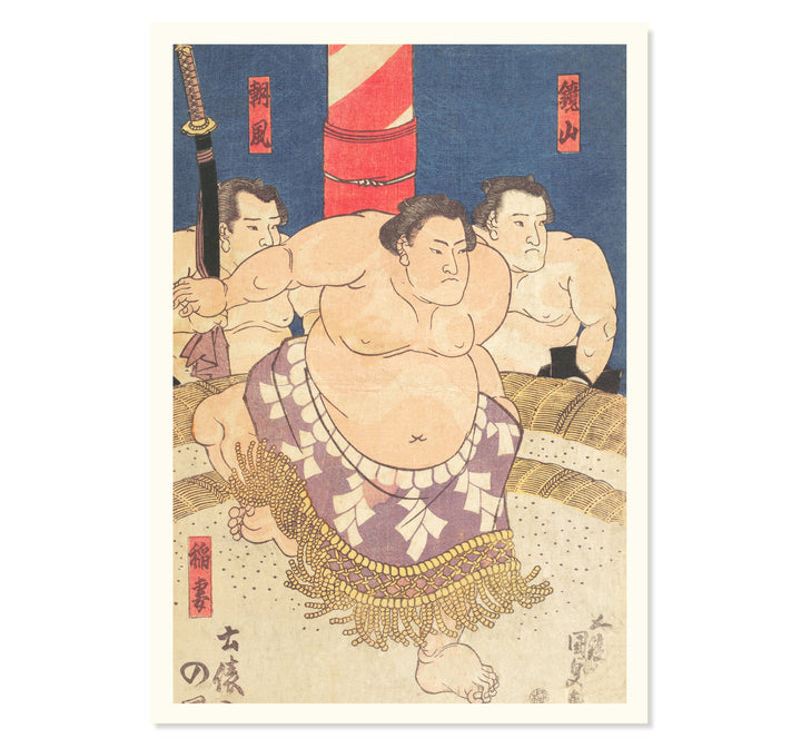 The three Sumo's Art Print