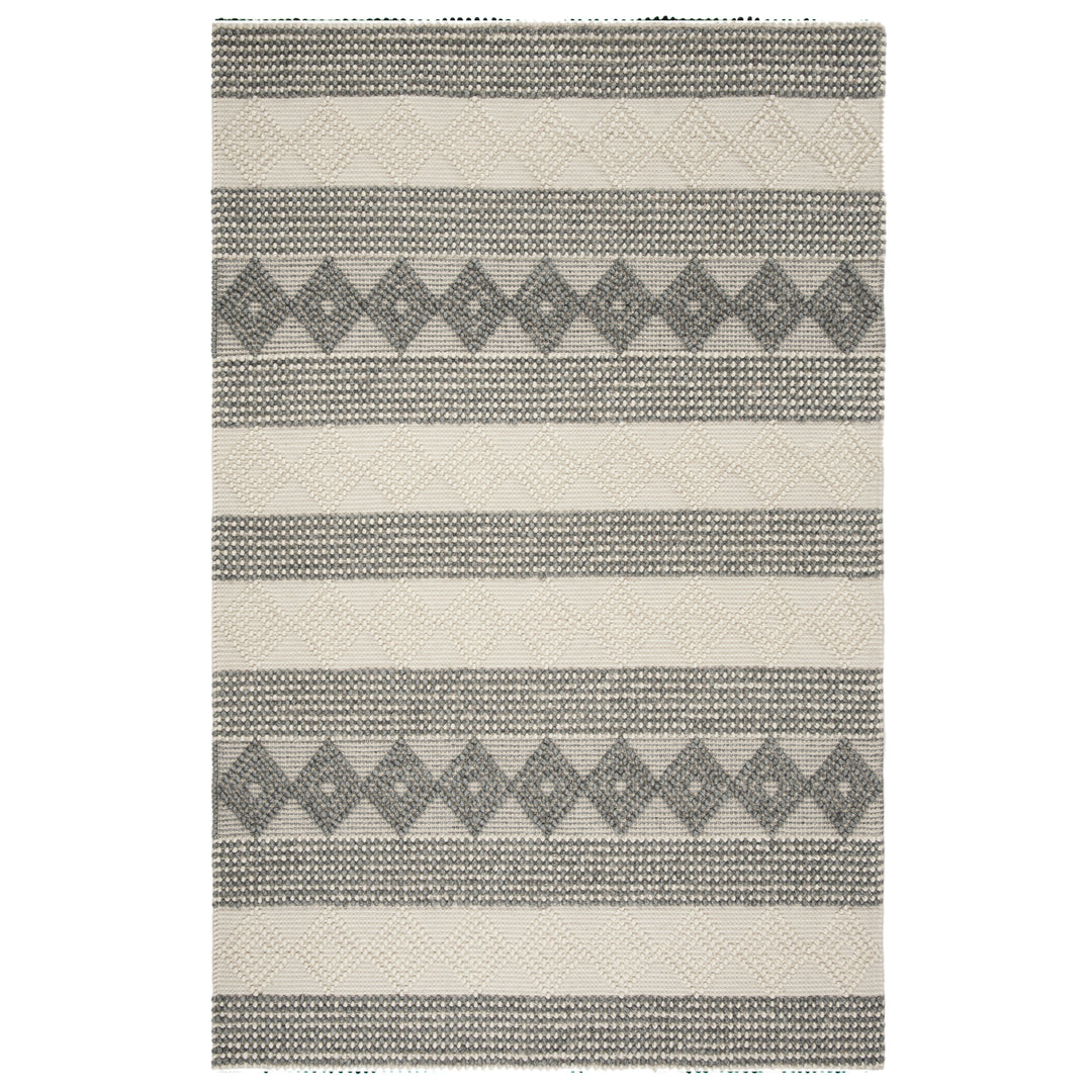 IVORY AND GREY KILIM DHURRIE CUSTOM MADE