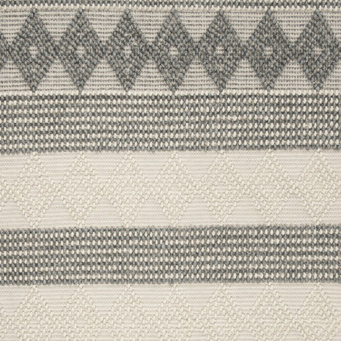 IVORY AND GREY KILIM DHURRIE CUSTOM MADE