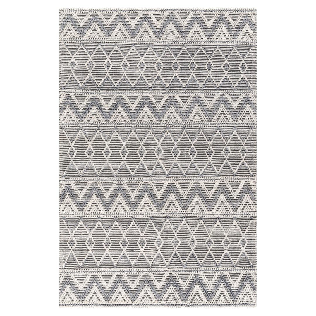 IVORY AND GREY KILIM DHURRIE CUSTOM MADE