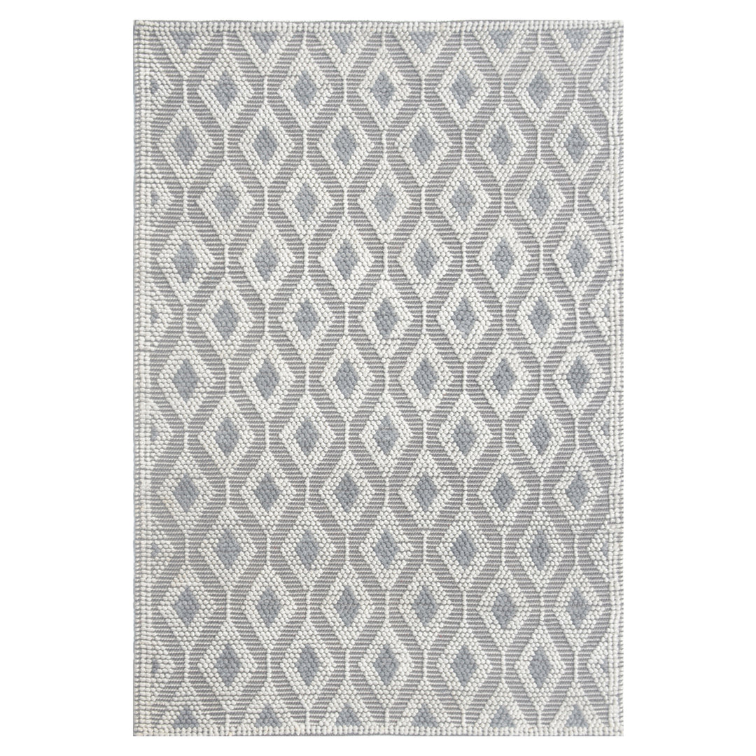 IVORY AND GREY KILIM DHURRIE CUSTOM MADE