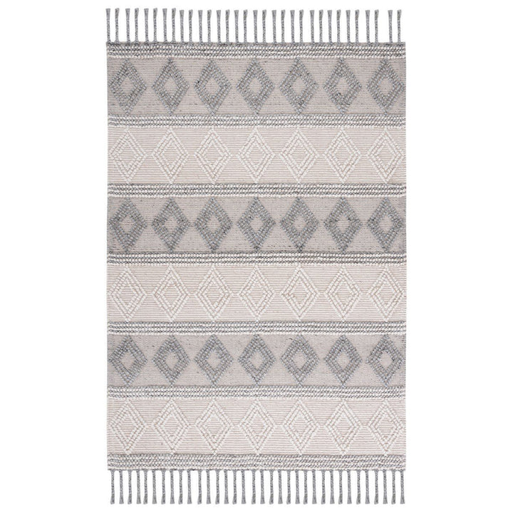 IVORY & GREY KILIM DHURRIE CUSTOM MADE