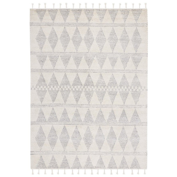 IVORY & GREY KILIM DHURRIE CUSTOM MADE