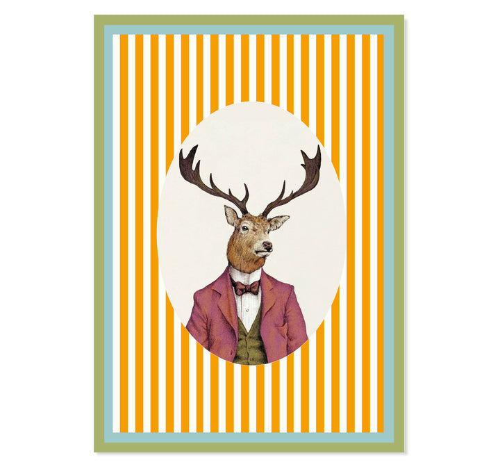 The Gentleman Stag Art Print