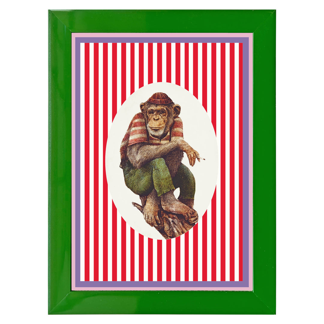 Cheeky Charlie the Chimp Art Print