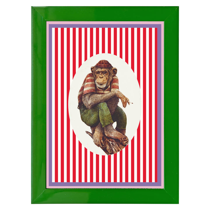 Cheeky Charlie the Chimp Art Print