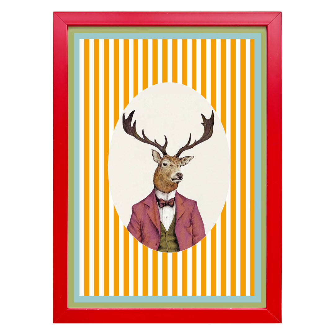 The Gentleman Stag Art Print