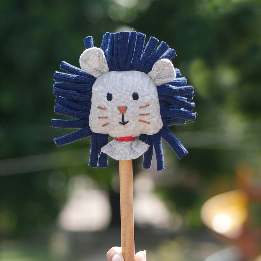 Lion on stick