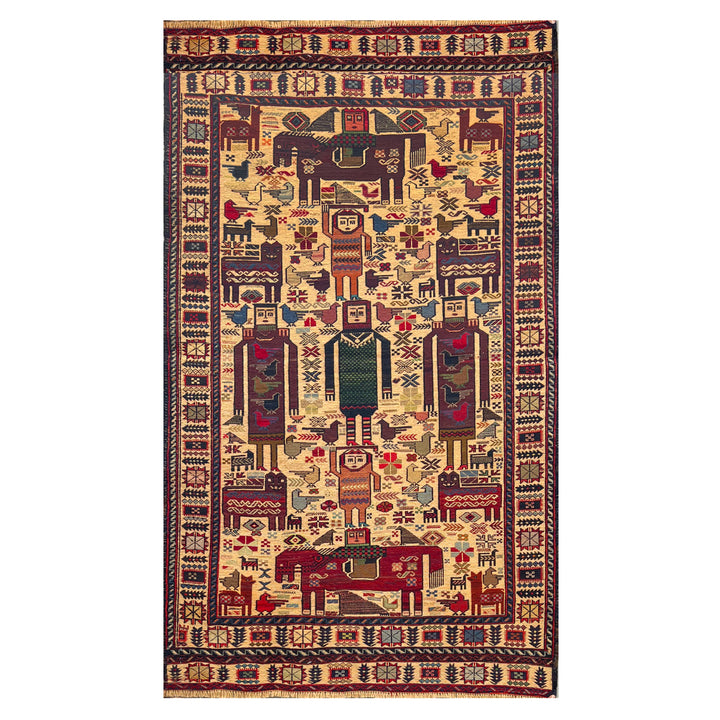 Maliky Tribal One-OF-A-Kind-Afghan Rug