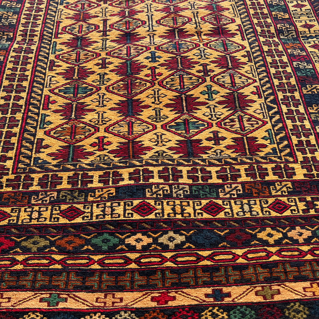 Laalin Maliky One-OF-A-Kind-Afghan Rug