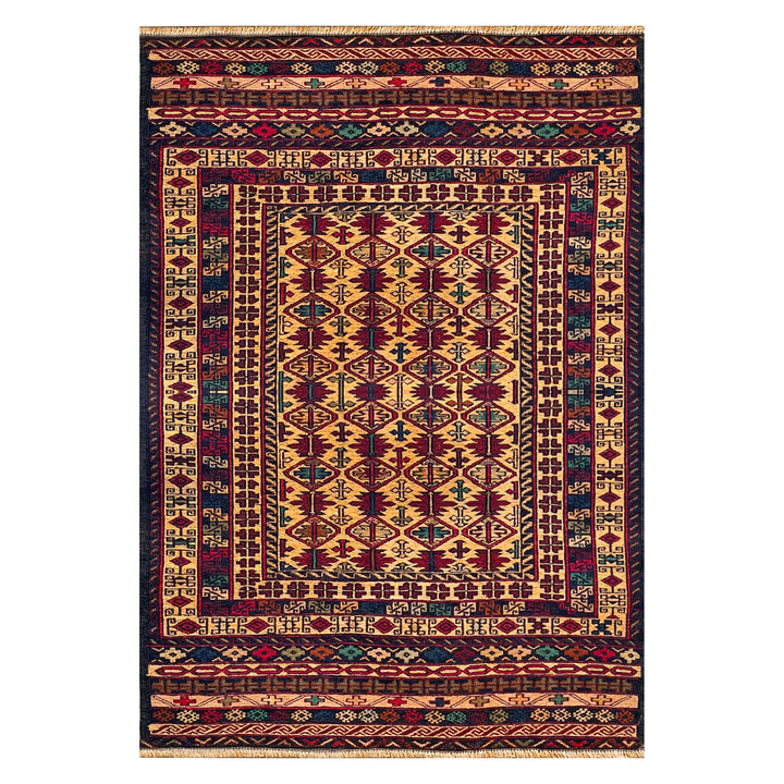 Laalin Maliky One-OF-A-Kind-Afghan Rug