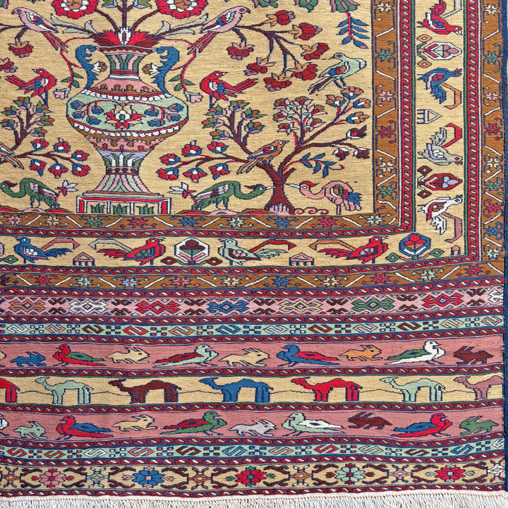 Shajar Maliky, one-of-a-kind Afghan rug — detail