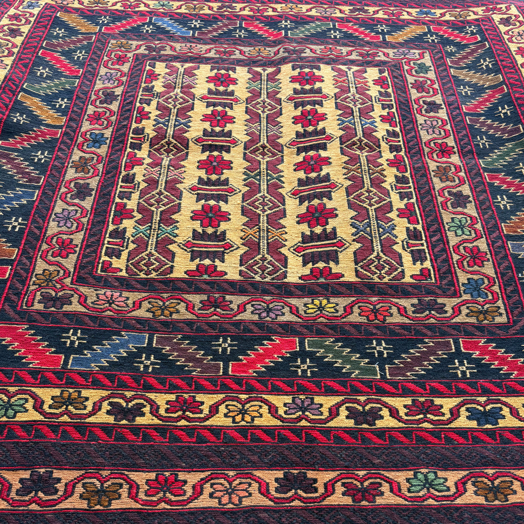 Mehfil Maliky One-OF-A-Kind-Afghan Rug