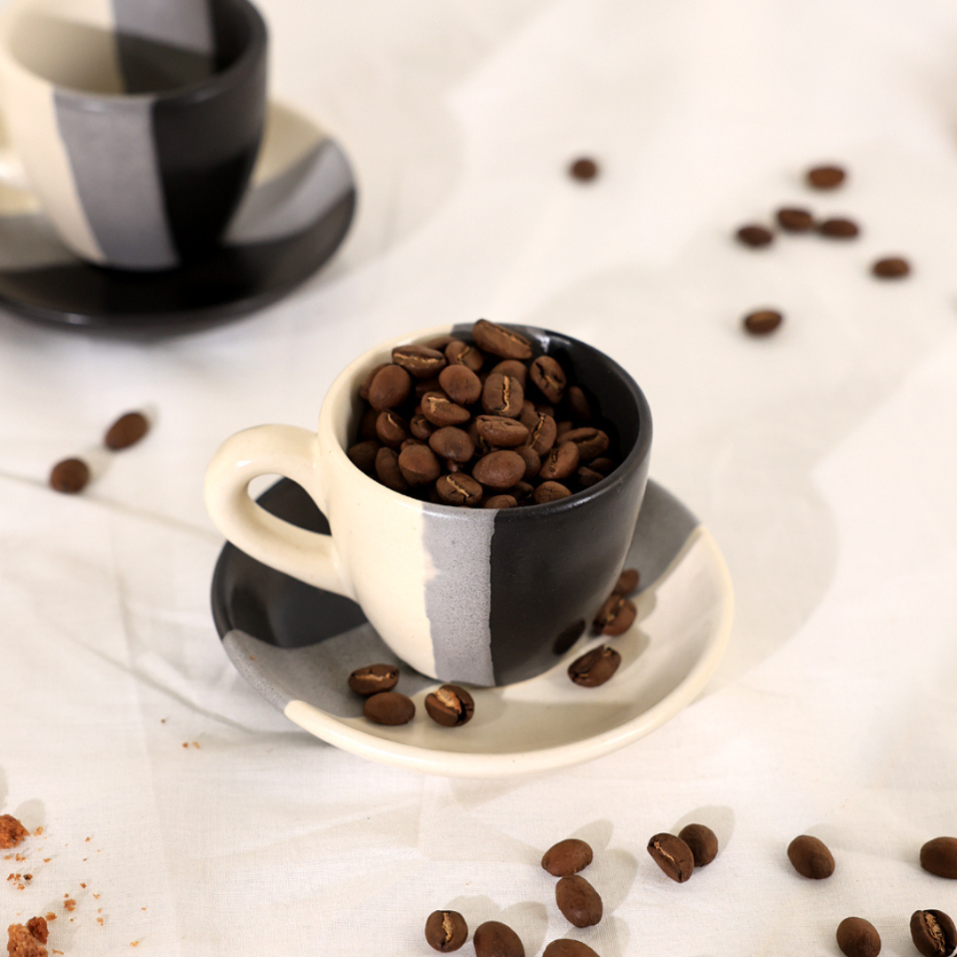 Yin Yang - Espresso Cup & Saucer