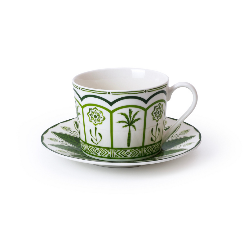 Green Lush  - Cup & Saucer