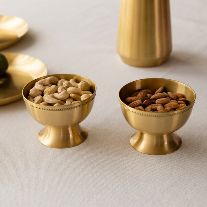 BRASS NUT BOWL SET
