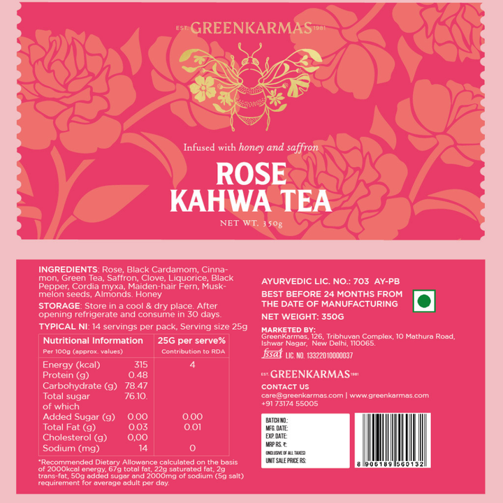 Rose Kahwa Tea
