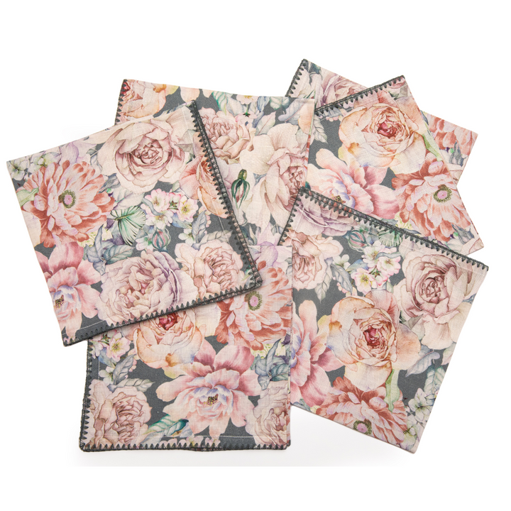 Cocktail Napkins - Slate green