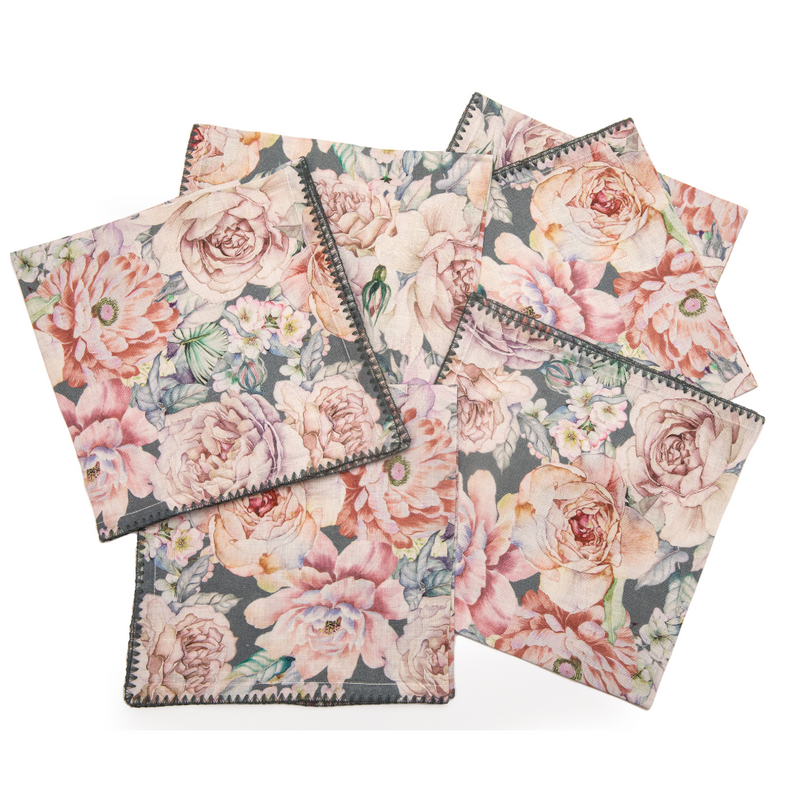 Cocktail Napkins - Slate green