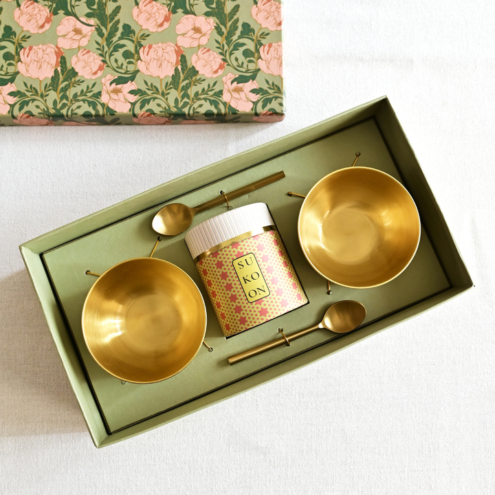 BRASS NUT BOWL SET