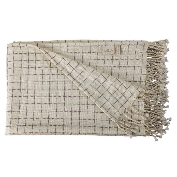 NAFISA Throw - IVORY GREY