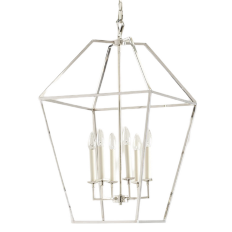 6-Light Cage Chandelier