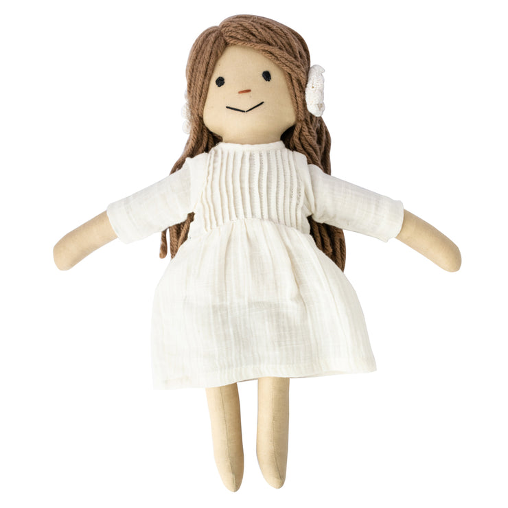 SKYLAR - The Doll with brown yarn