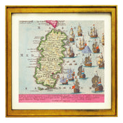 Map of Sardinia Art Print