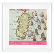 Map of Sardinia Art Print