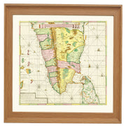 Map of South India Art Print