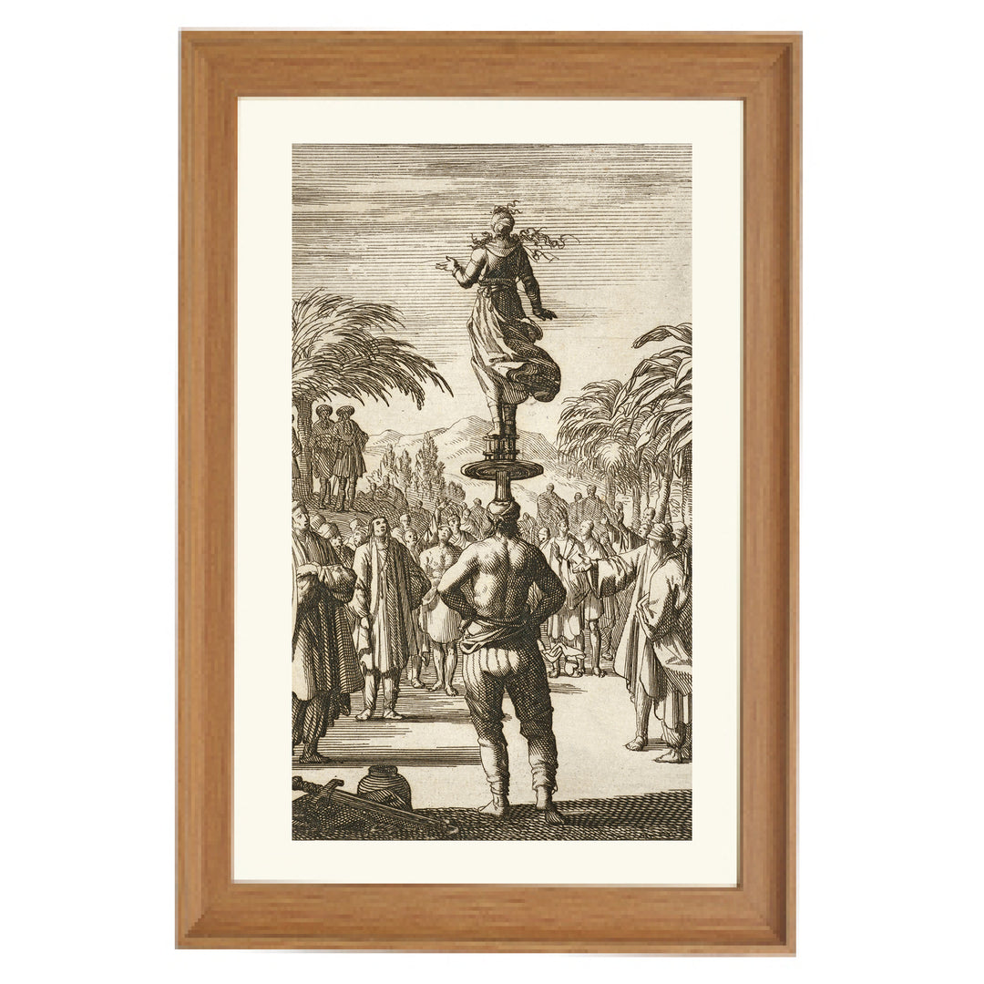 Indian Acrobats in Patoda Art Print