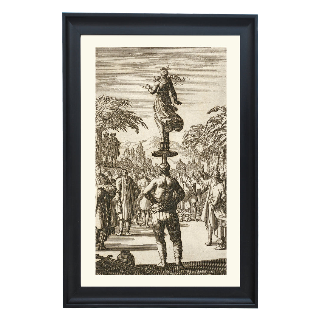 Indian Acrobats in Patoda Art Print