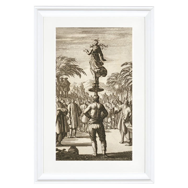 Indian Acrobats in Patoda Art Print