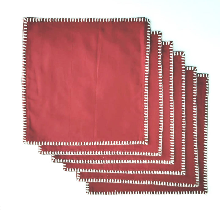 Cocktail Napkins - Maroon