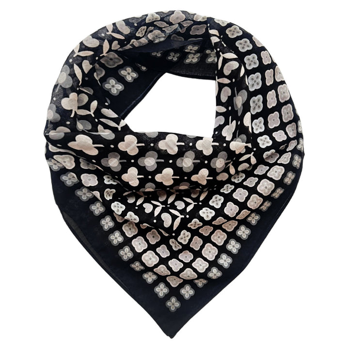 Midnight Garden Cotton Scarf