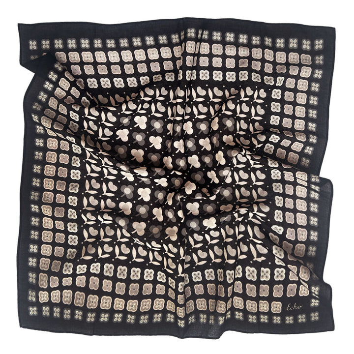 Midnight Garden Cotton Scarf