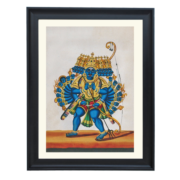 Ravana, the ten headed demon god Art Print