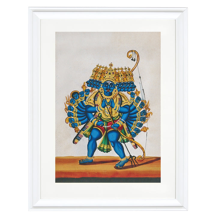 Ravana, the ten headed demon god Art Print