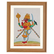 A three-headed idol of Vishnu's incarnations, Naraisimha and Varaha Art Print