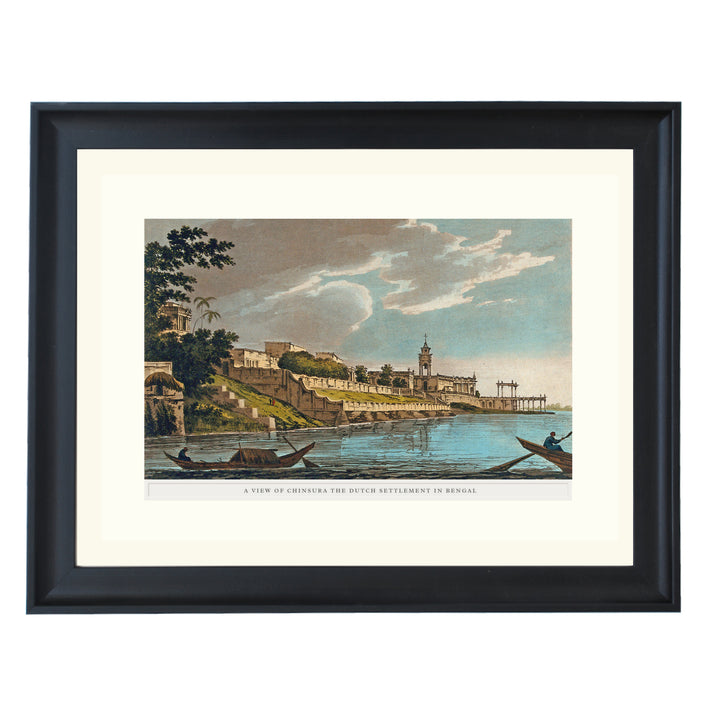 A View of Chinsura the Dutch settlement in Bengal Art Print