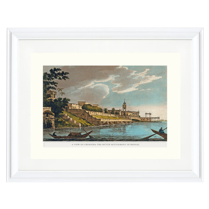 A View of Chinsura the Dutch settlement in Bengal Art Print