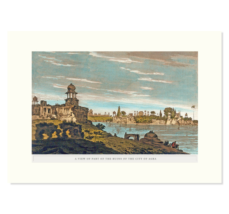 Ruins in the city of Agra Art Print