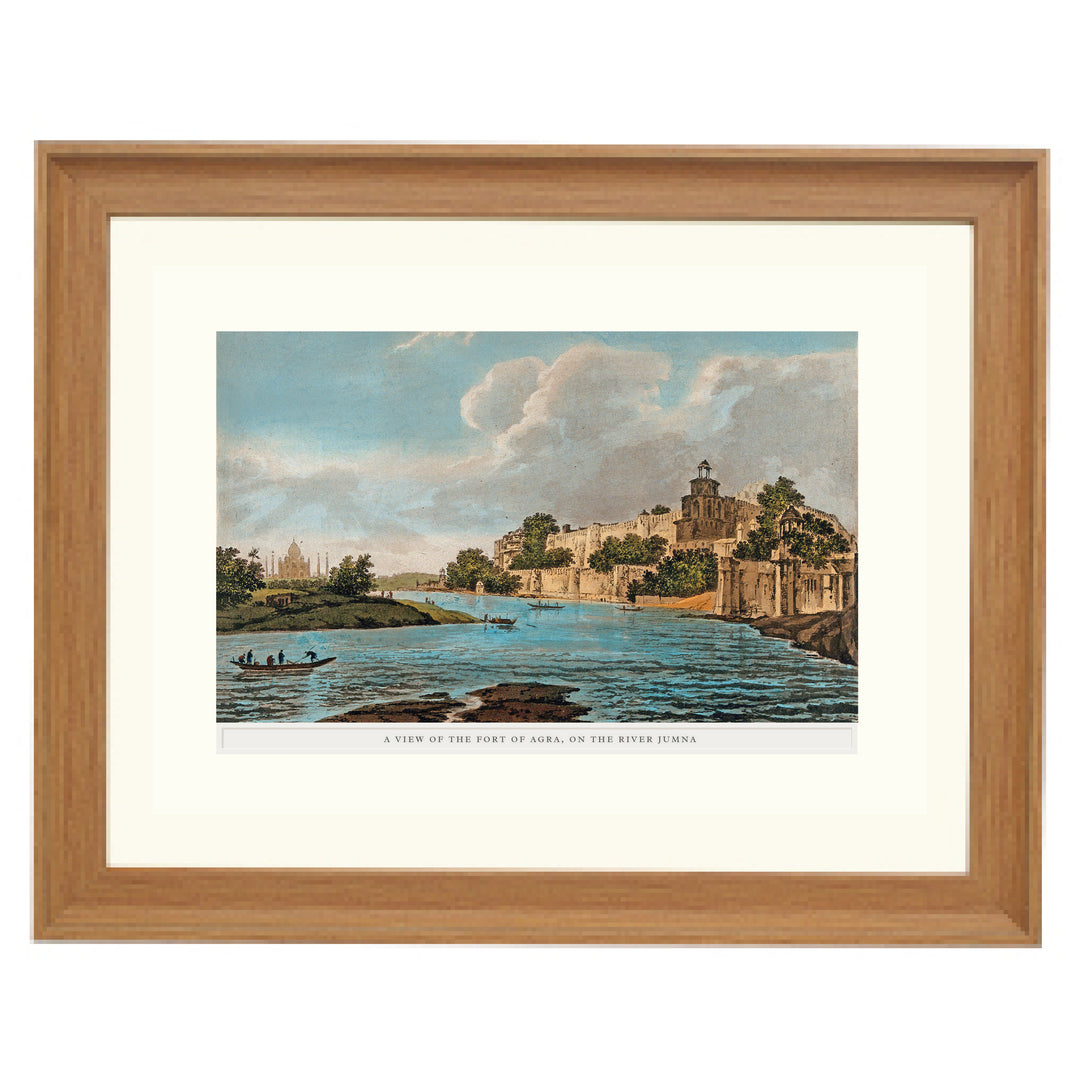 Fort at Agra, seen from the river Yamuna Art Print