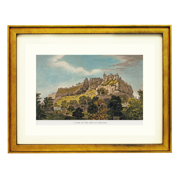 A View of the Fort of Gwalior Art Print