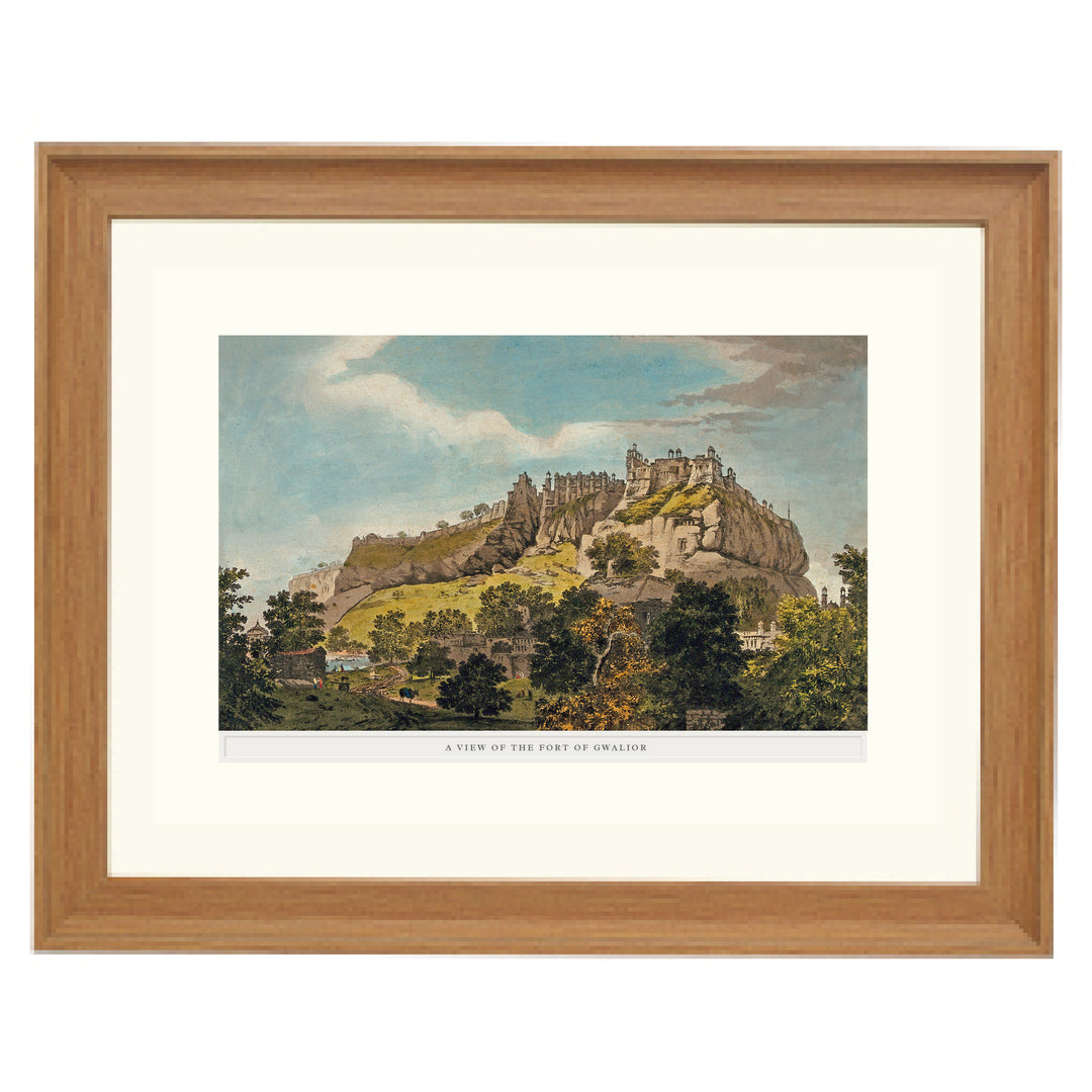 A View of the Fort of Gwalior Art Print