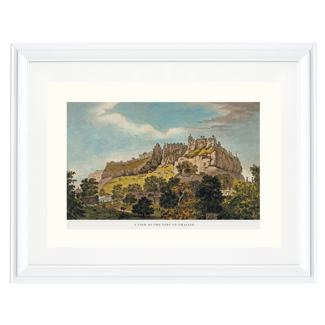 A View of the Fort of Gwalior Art Print