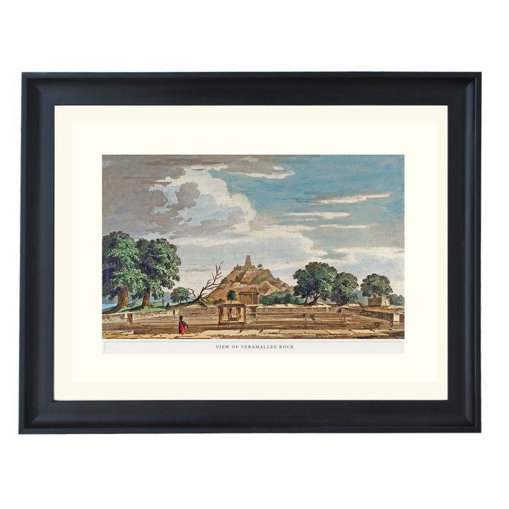 Ghats at Veramallee rock Art Print